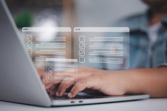 Online survey depiction