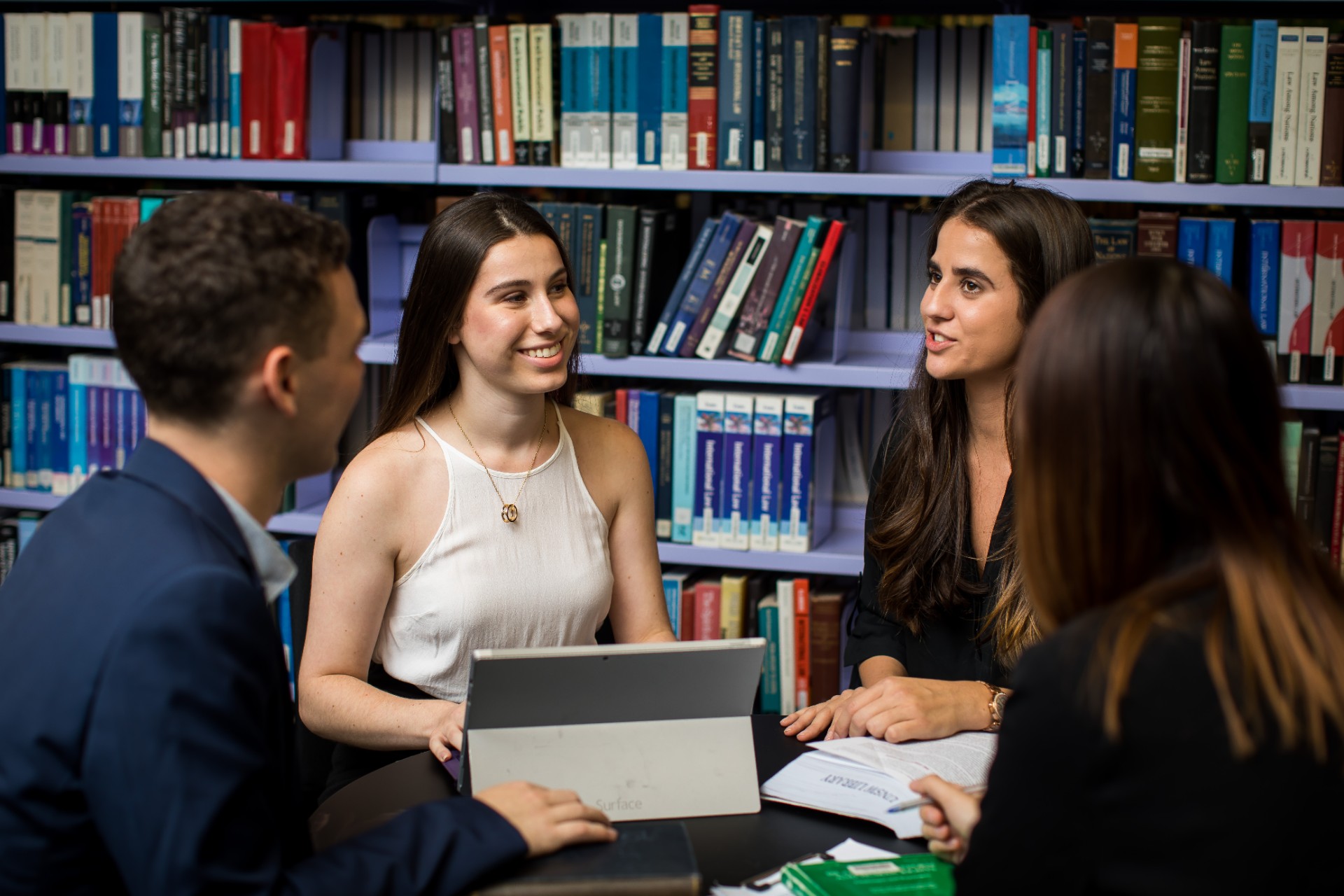 Students studying at UNSW Law Library