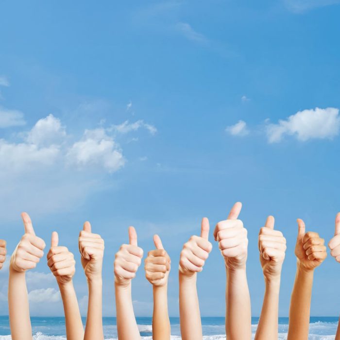 A lot of consenting arms and hands