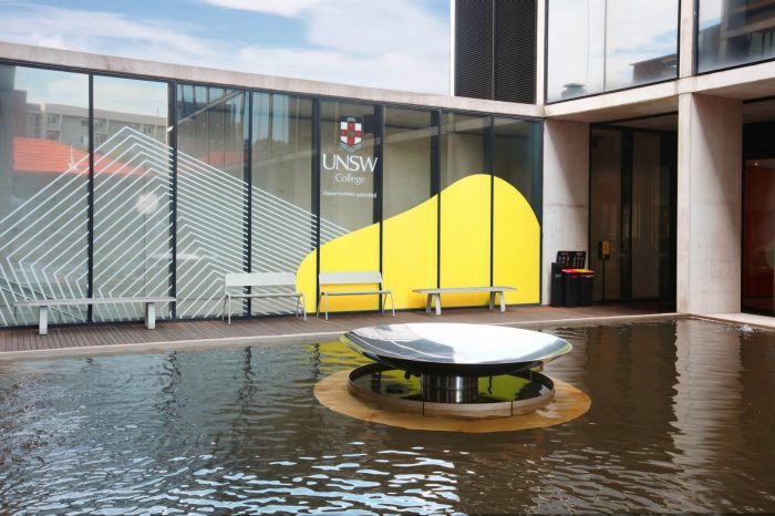 UNSW College L5 Courtyard and Water Fountain