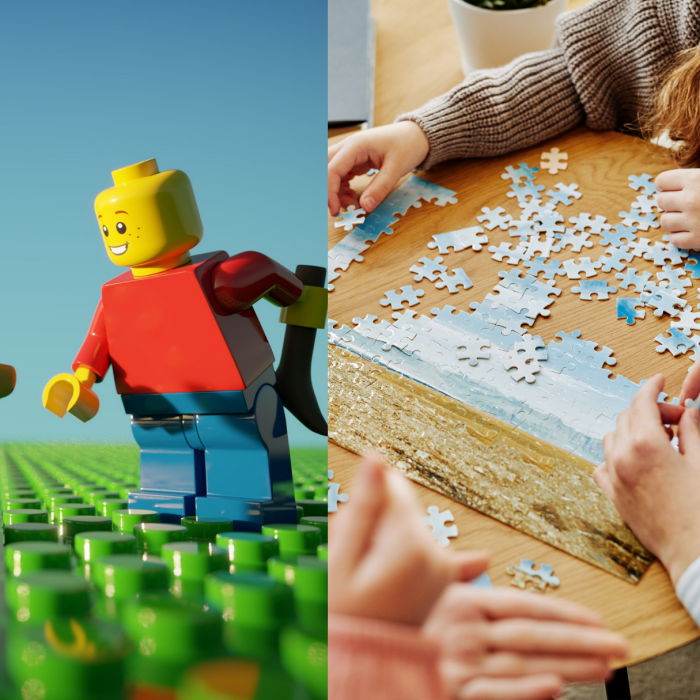 lego and puzzles