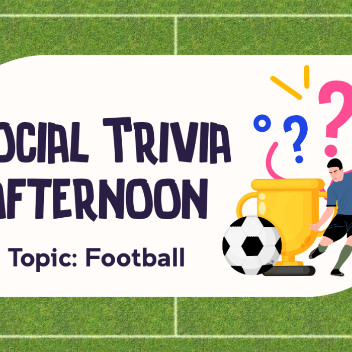 Social Trivia afternoon topic football