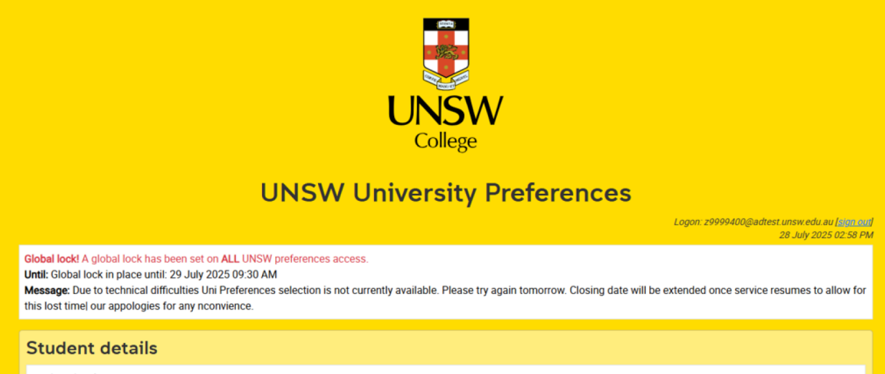 Student Guide to Selecting Your Preferences at UNSW Sydney | UNSW ...